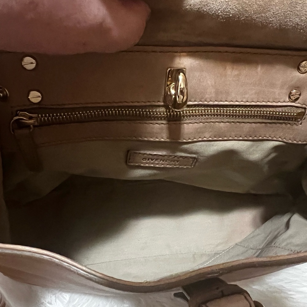 Givenchy Tan Leather Large New Line Flap Tote Shoulder Bag - Picture 10 of 12